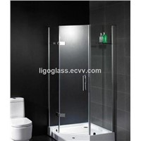 10mm tempered glass 3 sided shower enclosures for hotel