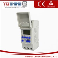 DIN Rail Digital LCD Power Programmable Timer AC 220V 16A Timer Switch (YX192)