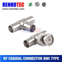 BNC Male and 2 Female Crimp Electrical Connectors RF Magnetic Connectors for RG58 RG59