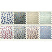 Iridescent glass mosaic/subway glass mosaic