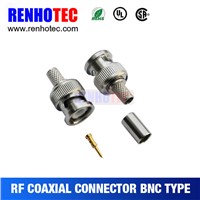 RG58 RG59 RG6 BNC Plug Crimp RF Magnetic Connectors