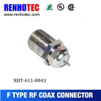 75 Ohm F Plug RF Bulkhead Connector Electrical Coaxial F Waterproof Connectors