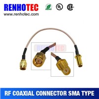 Gold Plated 75 Ohm F Female to 50 Ohm SMA Male Audio Adapter Connectors