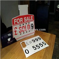Plastic car sale price tag,plastic car sunvisor, replaceable price tag ,supermarket price hang tag