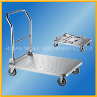 Sheet Metal Platform Cart Hand Trolley Folding Trolley
