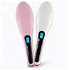 hot sale hair straightener comb electric shock massage brush LCD display straightening hair brush