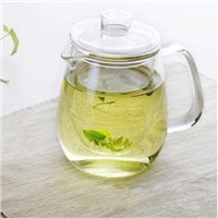 Simple Shaped Glass Teapot with Spout 500ml Heat Resistant Glass Teapot