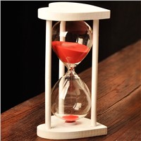 Beautiful Glass Sand Clock with Heart Frame Table Decorative Creative Wedding Favor Gift