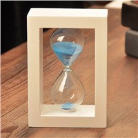 Beautiful Glass Sand Clock with Frame Home Decoration Fashion Friend Gift Customized