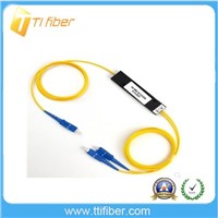 1x2 plc splitter of singelmode 2.0mm cable with FC connector