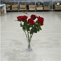 Cheap Artificial Red Rose Flower for Wedding Decoration