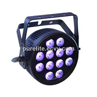 12X12W RGBWA UV LED Slim Par with Flat Housing PowerCON for Stage Show, Night Club, Events Ligting