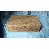 paulownia wood box with burned