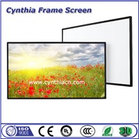 Front &amp;amp; Rear Projection PVC Fabric Fixed Frame Projector Screen