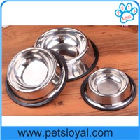 Wholesale low price metal dog bowls stainless steel pet bowl