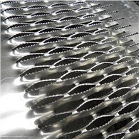Perforated anti-skid plate with diverse types of holes