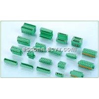 IEC60998 Green Blue 5.08MM Pitch Plug In Terminal Block Connector For PCB , Female