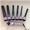 6 in 1 interchangeable wavy hair curler wand and hair curler set