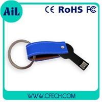 USB drive , Leather USB Flash Drive with Plug-and-play Function Cheapest