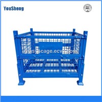 Heavy Duty Powder Coated Folding Wire Mesh Pallet Container for Sale