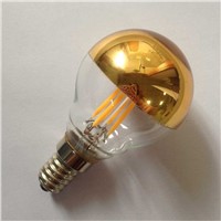 half gold plated glass G45 4W led filament bulb
