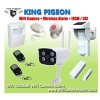 Wireless anti-theft  Outdoor WiFi Camera Alarm + GSM/3G W21