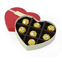 Popular heart shaped Chocolate Box with Tray and Corrugated Paper