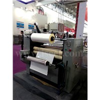 Lamination machine with roll collector Model YFME