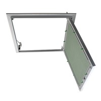 HVAC system aluminum access panel with gypsum board