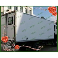 top quality large size isolated dry truck body,dry cargo body,dry van truck body for sale
