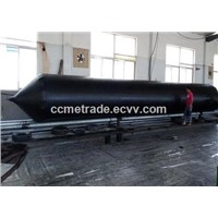 Marine pneumatic rubber air bag for launching and lifting
