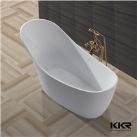 Oval shaped stone solid surface bathtubs