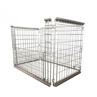 China metal pallet foldable mesh container