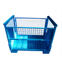 Galvanized Durable Wire Mesh Container for Pet Preform Industry Warehouse Storage