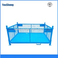 Heavy-Duty Folding Stockable Hot Sale Industrial Stackable Storage Wire Mesh Cage