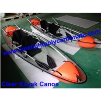 clear kayak transparent kayak polycarbonate kayak PC kayak fish kayak sport kayak paddling PC canoe