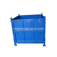 steel plate warehouse container, storage metal cage