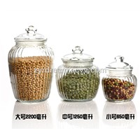 glass food storage jars