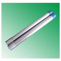 galvanized steel pipe bs1387  threaded with one end coupling and one cap or plain end  China factory