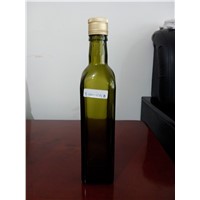 500ml square olive oil glass bottle dark green
