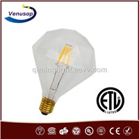 E27 B22 4W /6w 230V Clear Glass Diamond 360 Degree LED Filament Bulb