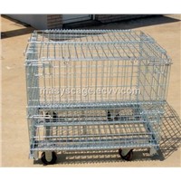 Factory Direct Stackable Collapsible Bulk Wire Mesh Container for Sale