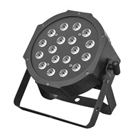 18X3W LED Par Can Light with Flat Plastic Housing, RGB 3IN1 TRI COLOR LED, DMX, Cheap price