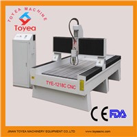 Glass CNC Engraving carving machine with strong machine structure TAIWAN square rail TYE-1218