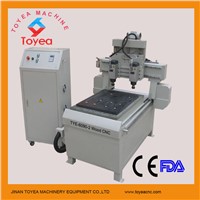 Good Quality Double heads CNC Engraving machine with air cooling spindle TYE-6090-2