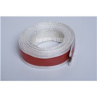 Coated silicone electric insulation fire sleeve with velcro