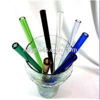 Colored Glass Drinkware/ Colored Glass Straw