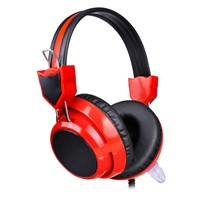 Computer headset with microphone and volume control on ear-cap
