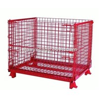 Collapsible Bulk Metal Wire Mesh Container for warehouse