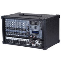 8 channel Box Powered Mixer with USB, SD , LCD Display
